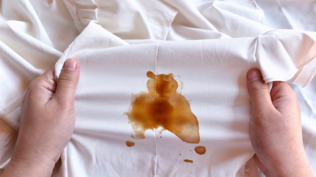 stain on shirt