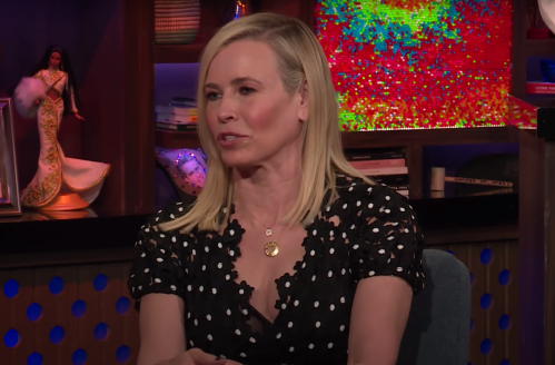 Chelsea Handler on "Watch What Happens Live" in 2019