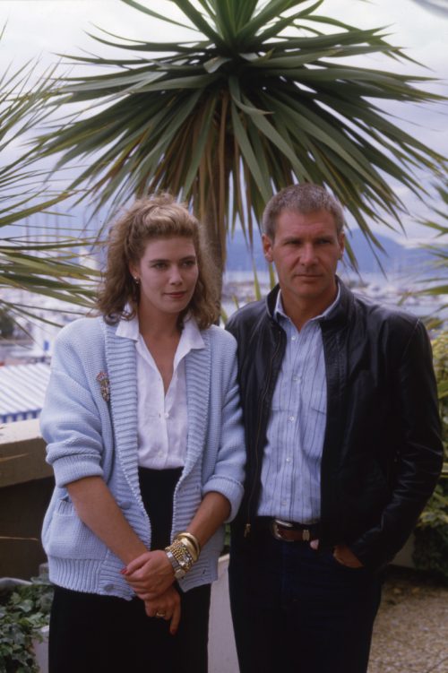 Kelly McGillis and Harrison Ford at the Cannes Film Festival in 1985