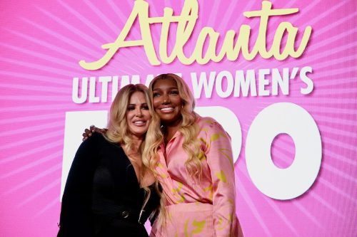 Kim Zolciak-Biermann and NeNe Leakes at the Ultimate Women's Expo in 2021