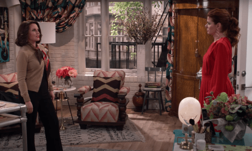 Megan Mullally and Debra Messing on "Will & Grace"