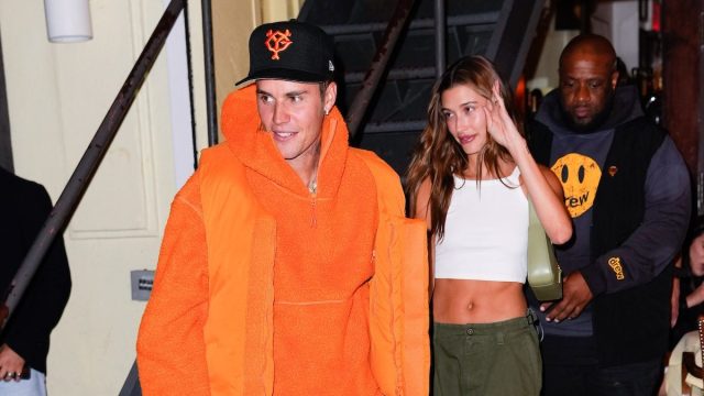 Justin and Hailey Bieber outside Cipriani on June 4, 2022