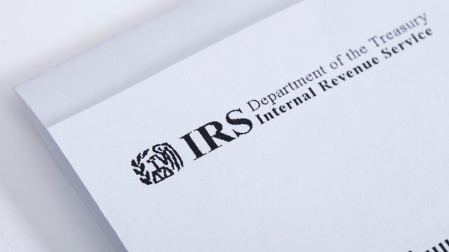 IRS logo on mailer