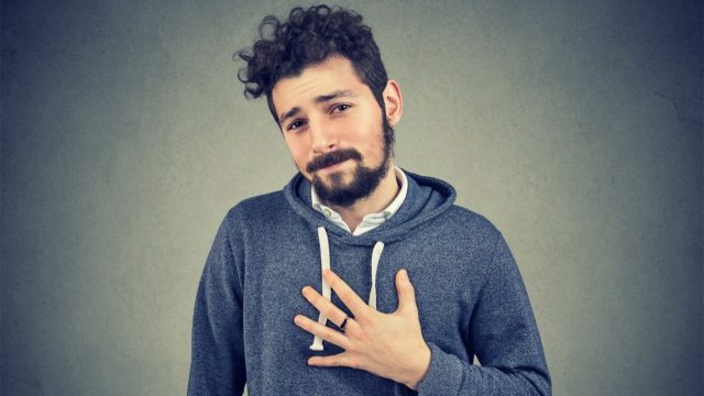 Man looking apologetic