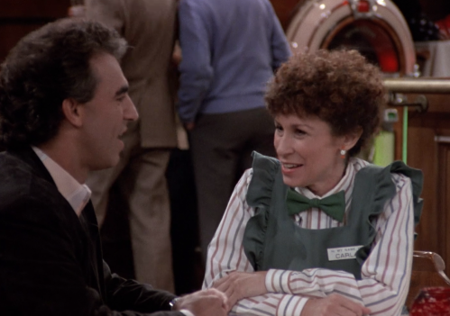 Jay Thomas and Rhea Perlman on "Cheers"