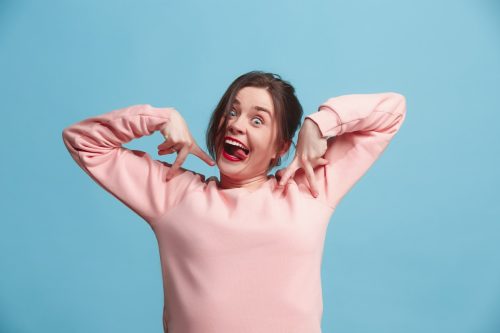 Woman Making a Silly Face