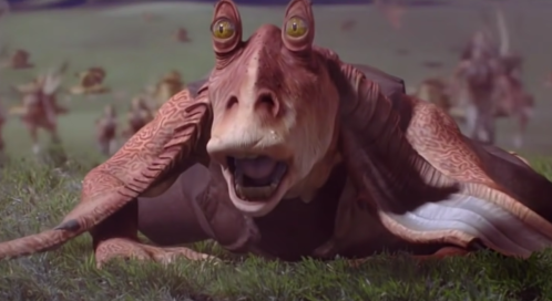 Jar Jar Binks in "The Phantom Menace"