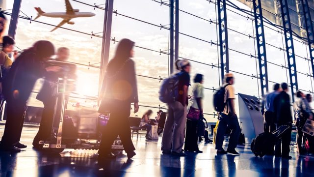 passengers in airport