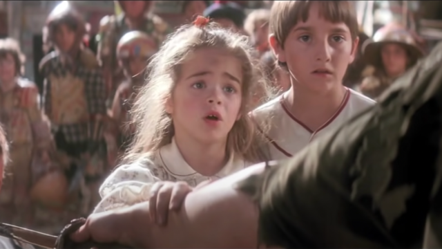 Amber Scott and Charlie Korsmo in Hook