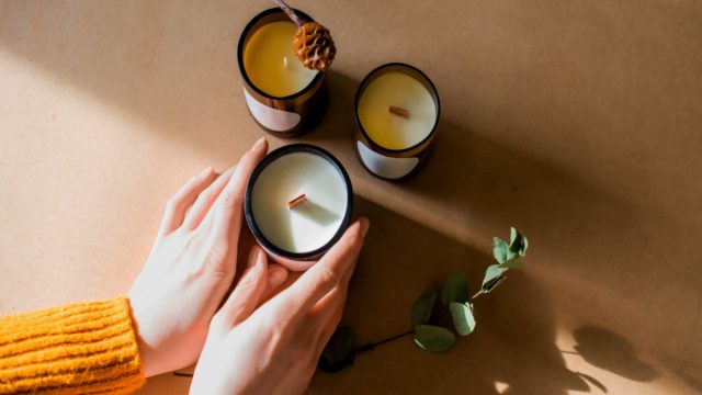 candles on display