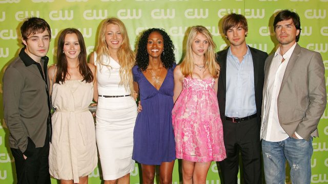 The cast of "Gossip Girl" at the CW Network Upfront in 2007