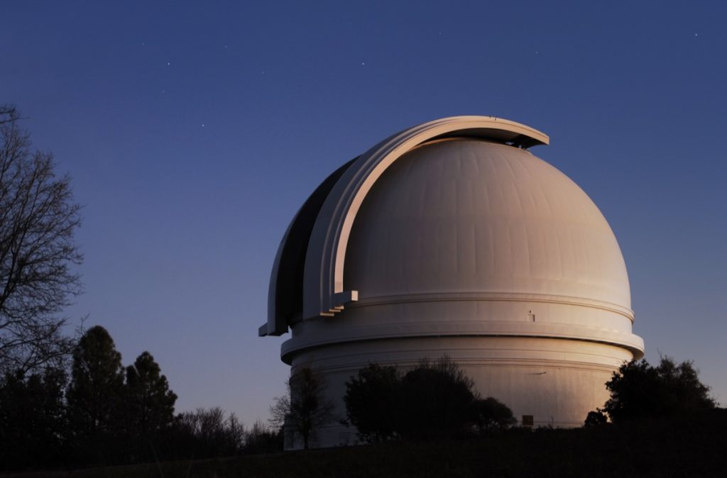 Mr. Palomar Observatory at dusk
