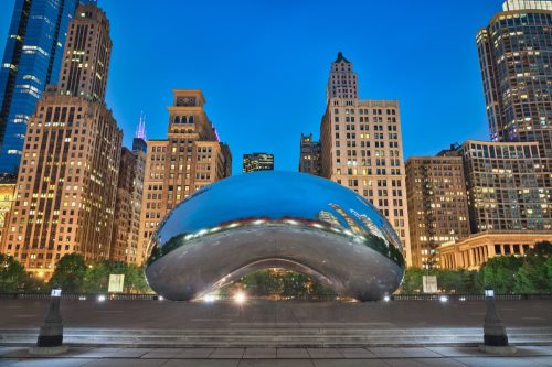 Chicago Illinois at Night