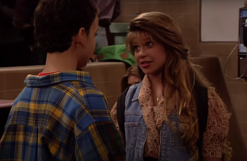 Ben Savage and Danielle Fishel on "Boy Meets World"