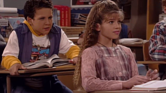 Ben Savage and Danielle Fishel on "Boy Meets World"