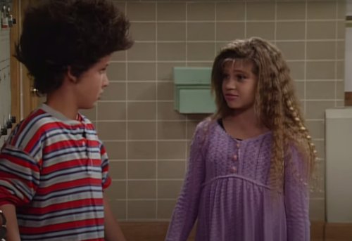Ben Savage and Danielle Fishel on "Boy Meets World"