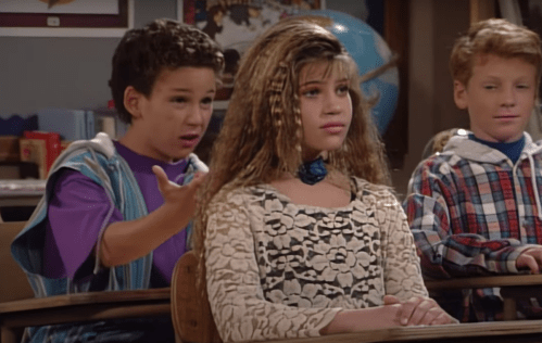 Ben Savage and Danielle Fishel on "Boy Meets World"