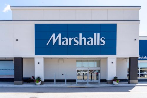 Oakville, Ontario, Canada - July 14, 2019: Marshalls store in Oakville, Ontario, Canada near Toronto. Canada. Marshalls is a chain of American off-price department stores.