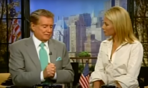 Regis Philbin and Kelly Ripa hosting "Live" in 2006