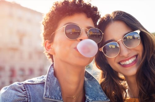 Two Girls Having Fun