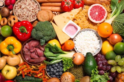 Array of Fruits and Vegetables