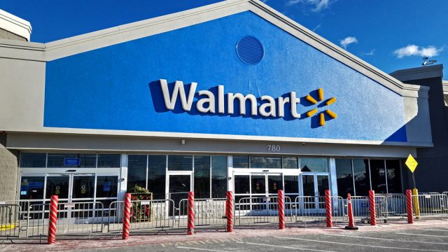 A Walmart storefront