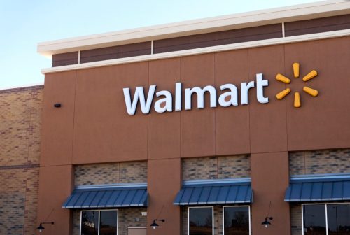 "Apex, NC, USA. January 16, 2011. New Walmart store facade featuring their most recent logo."