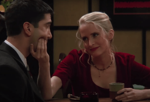 David Schwimmer and Jane Sibbett on "Friends"