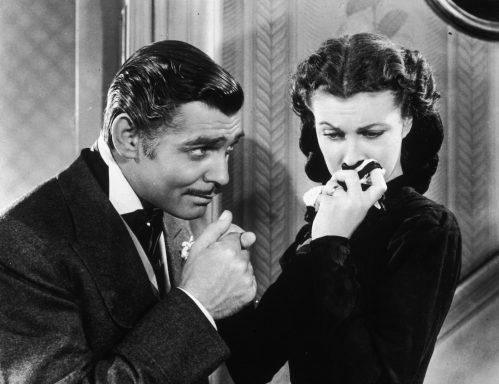Clark Gable and Vivien Leigh in "Gone with the Wind"