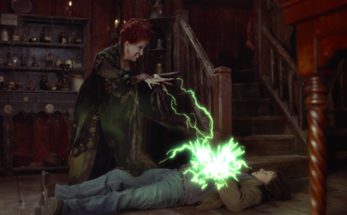 Bette Midler and Omri Katz in "Hocus Pocus"