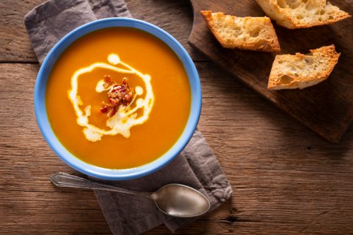 Bowl of Roasted Butternut Squash Soup
