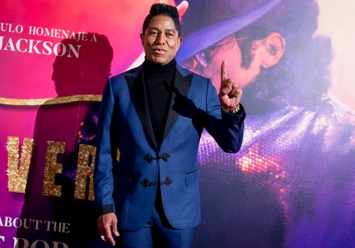 Jermaine Jackson at the "Forever Jackson" Madrid premiere in 2018
