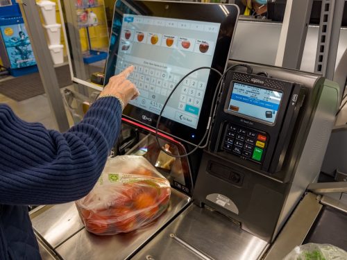 using self-checkout