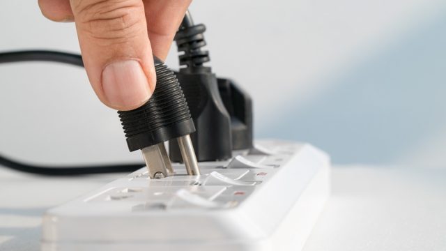 unplugging appliance