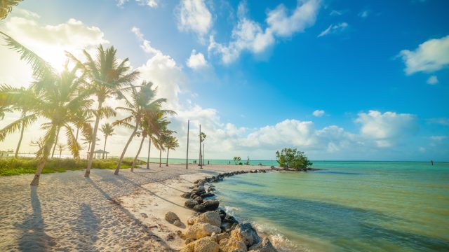 Sombrero Beach in Marathon Key in Florida