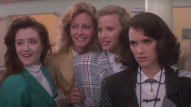 Shannen Doherty, Lisanne Falk, Kim Walker, and Winona Ryder in "Heathers"