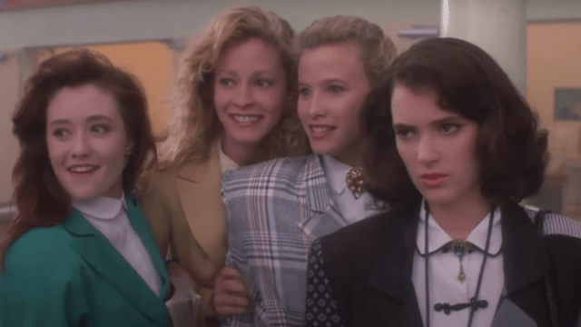 Shannen Doherty, Lisanne Falk, Kim Walker, and Winona Ryder in "Heathers"