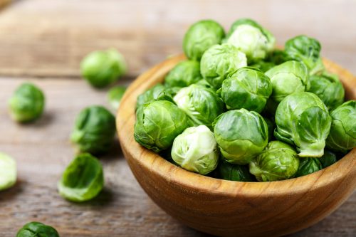 fresh organic brussels sprouts
