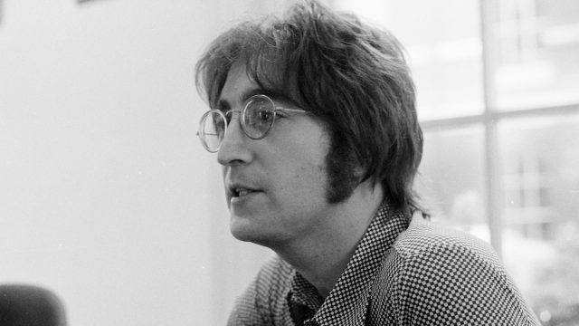 John Lennon photographed in London in 1971
