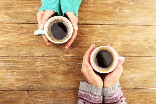 couple drinking coffee