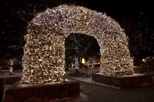 Winter display in Jackson, Wyoming.