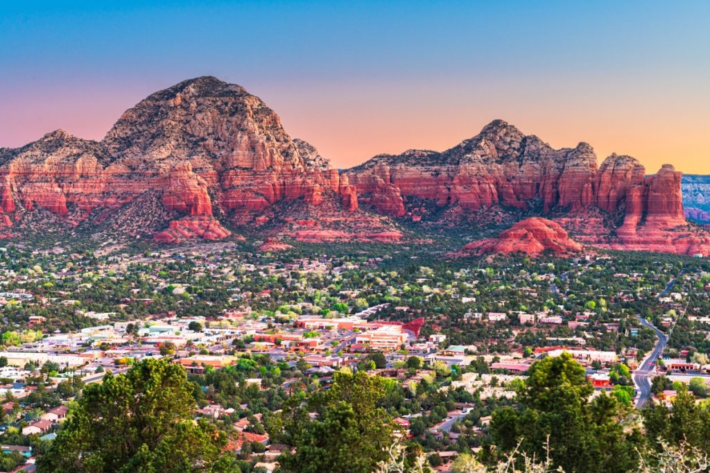 The skyline of Sedona, Arizona