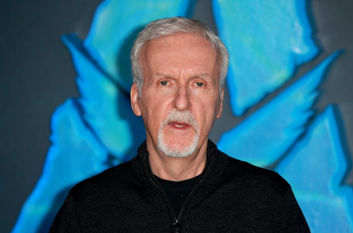 James Cameron at a photocall for "Avatar: The Way of Water" in London in December 2022