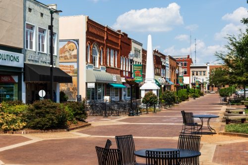 Main Square in Hickory North Carolina