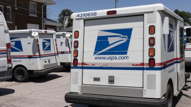 Lebanon – Circa June 2022: USPS Post Office Mail Trucks. The Post Office is responsible for providing mail delivery.