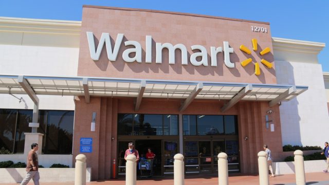 Walmart, an American multinational retail corporation operating a chain of hypermarket, discount department stores and grocery stores in 27 countries.
