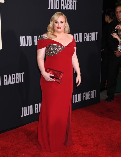 Rebel Wilson at the premiere of "JoJo Rabbit" in 2019