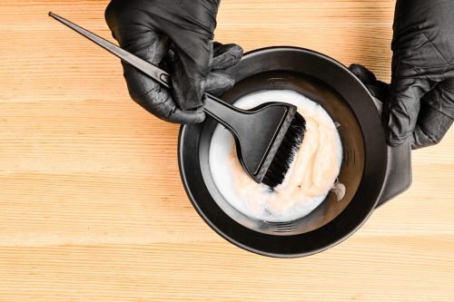 Mixing bowl for hair dye.