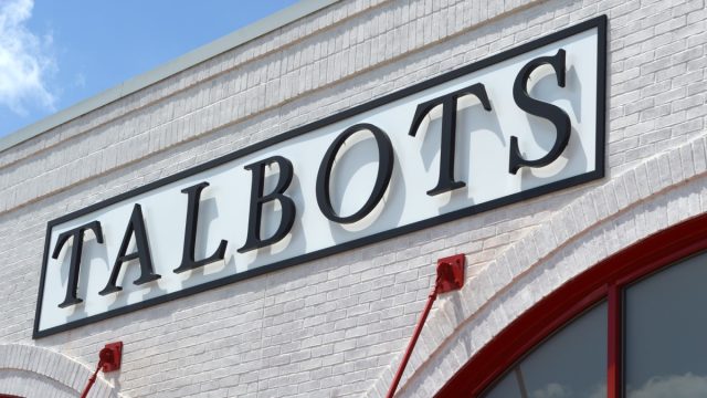 talbots store sign