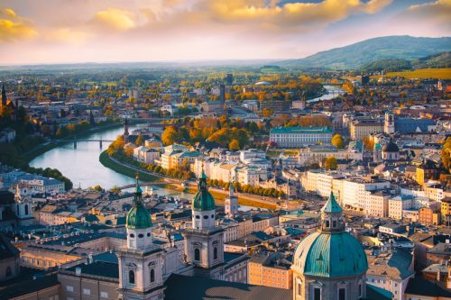 Beautiful view of Vienna, Austria.